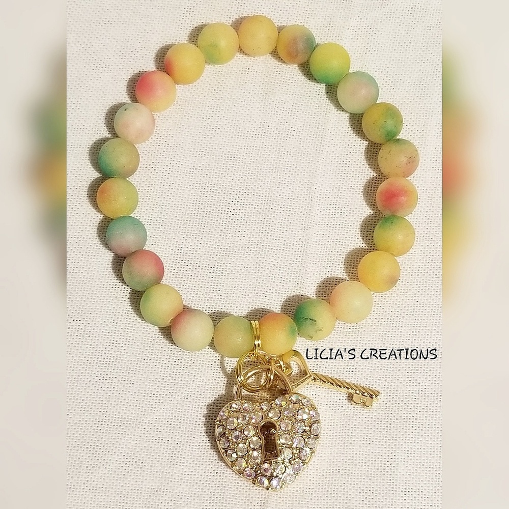 Heart Lock & Key Bracelet
